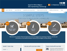 Tablet Screenshot of belgiumvisa-palestineterritory.com